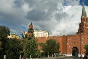 Borovitskaya tower ng Moscow Kremlin